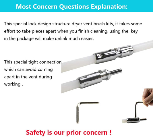 Realyou Store - Home Product - Dryer Vent Cleaner Kit