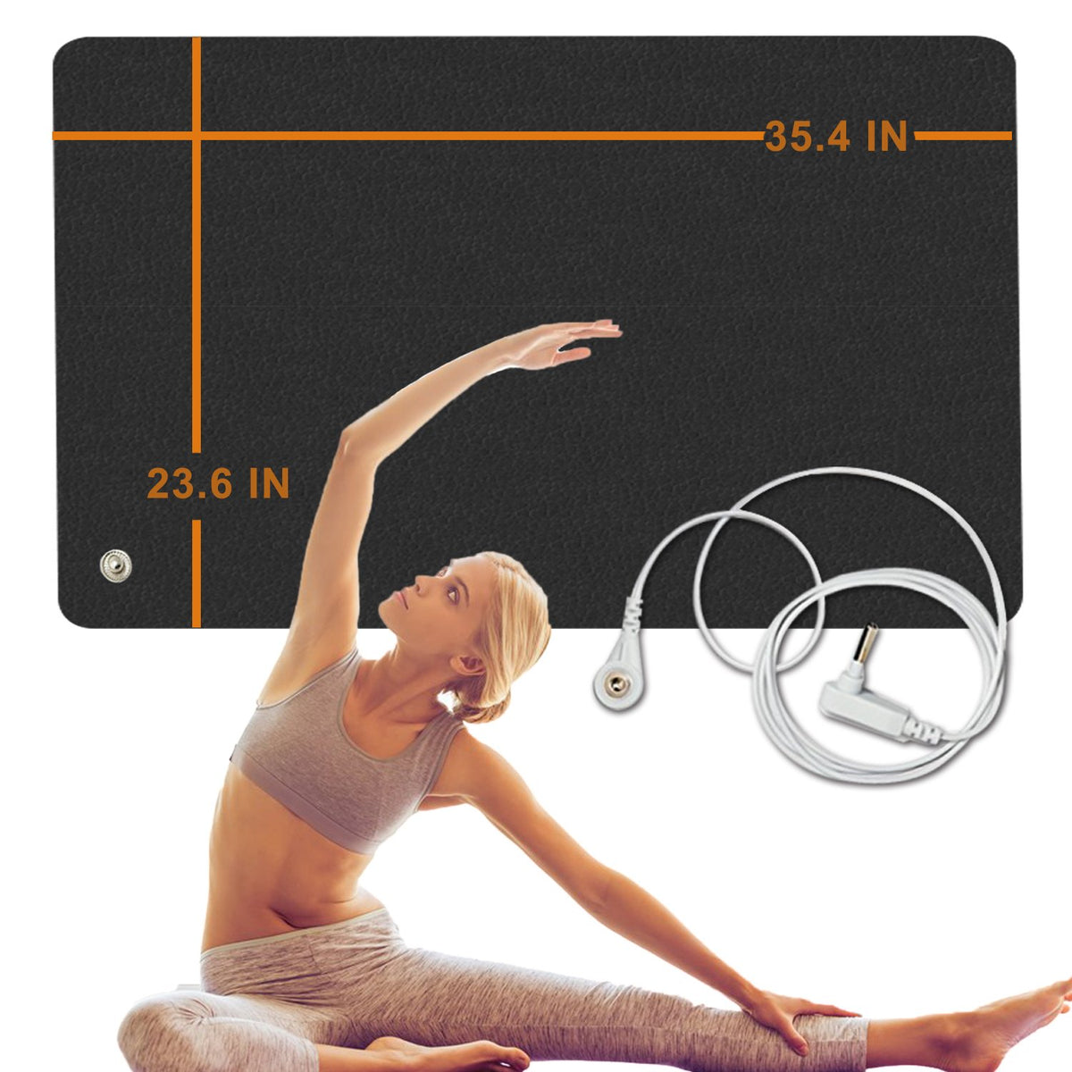 Earthing Yoga Mat for Grounding Exercises Realyou Store Fitness
