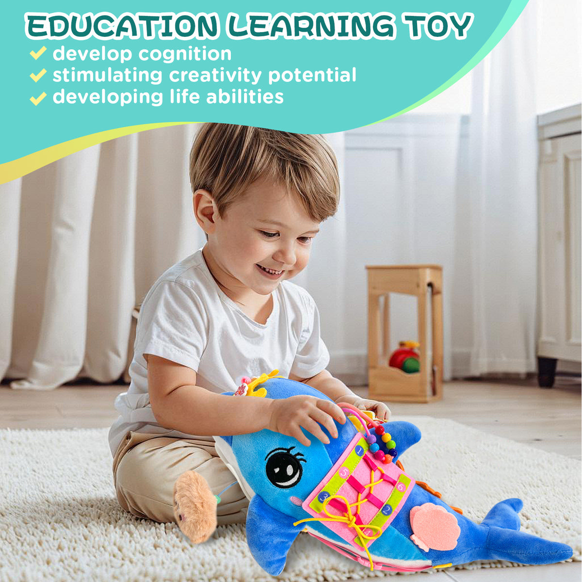 Montessori Busy Dolphin Toy
