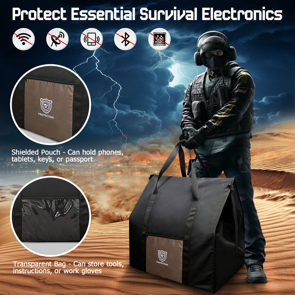 Faraday Bag for Large Generators（30” x 24” x 24）