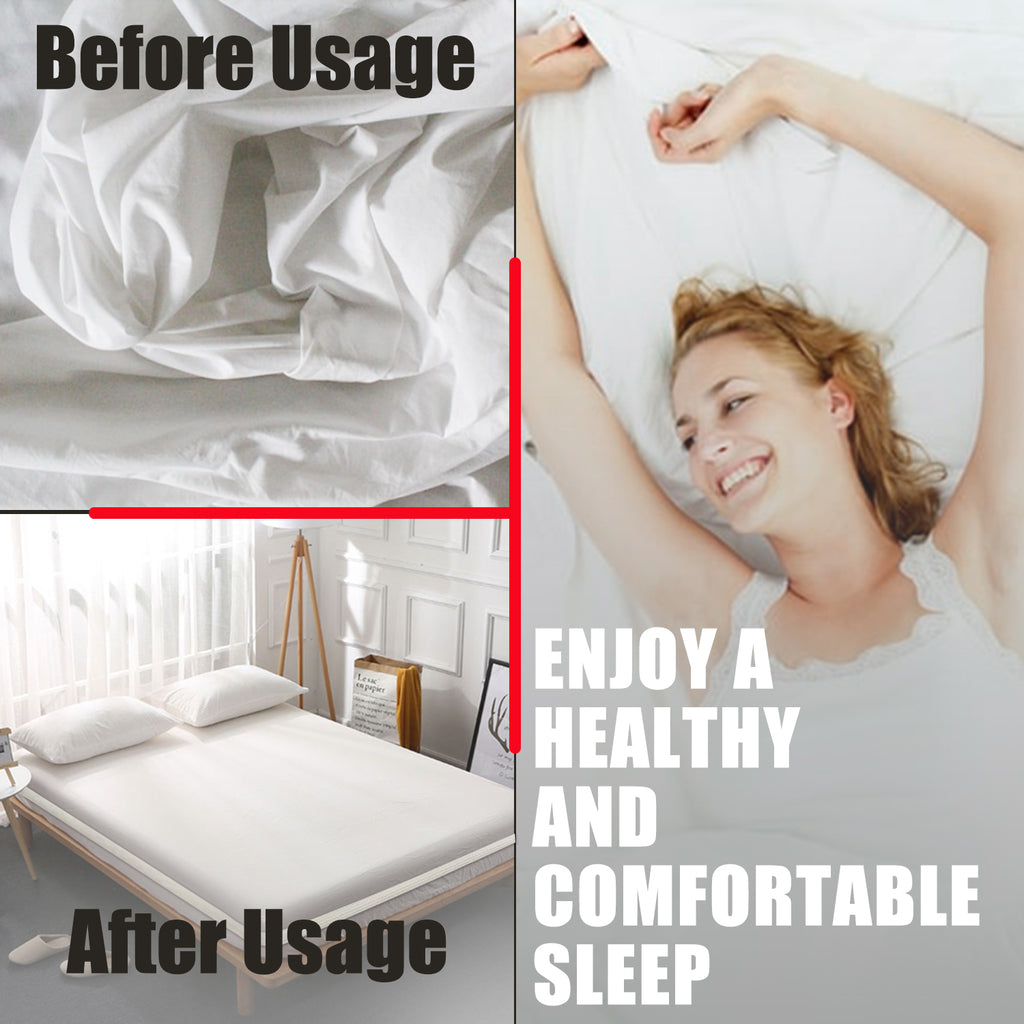 Non-slip elastic band for bed （360 Degree Holder） (Twin, Full, Queen, King, Adjustable Bed)