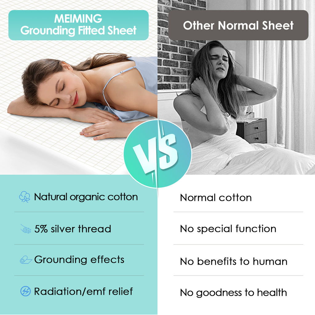 Grounding fitted sheet [Combed Cotton Edge](King/Queen)