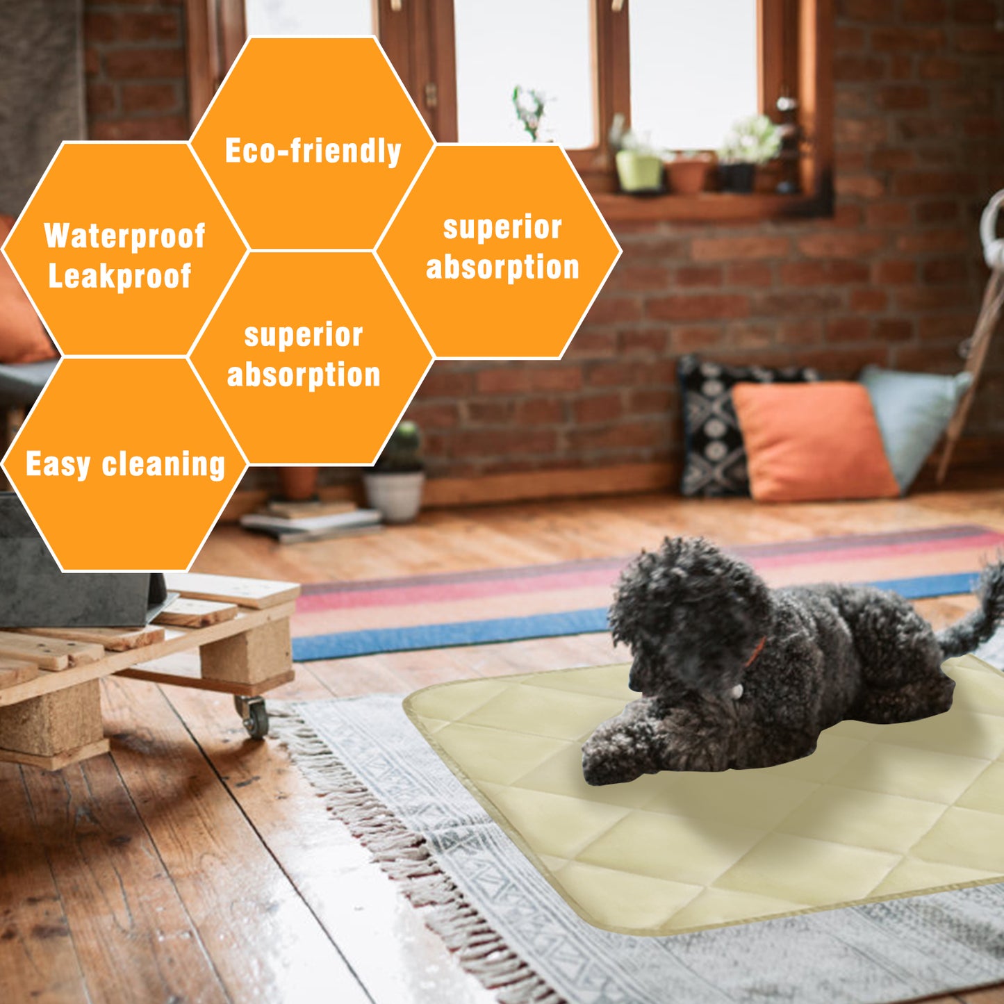 Non-Slip Dog Pads（20.8*33.8)  &（20.4*21.6）