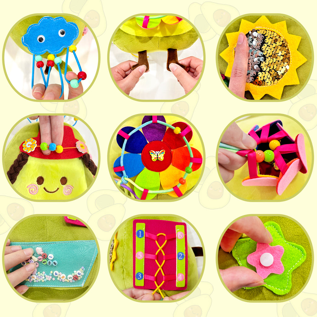Montessori Busy Avocado Toy