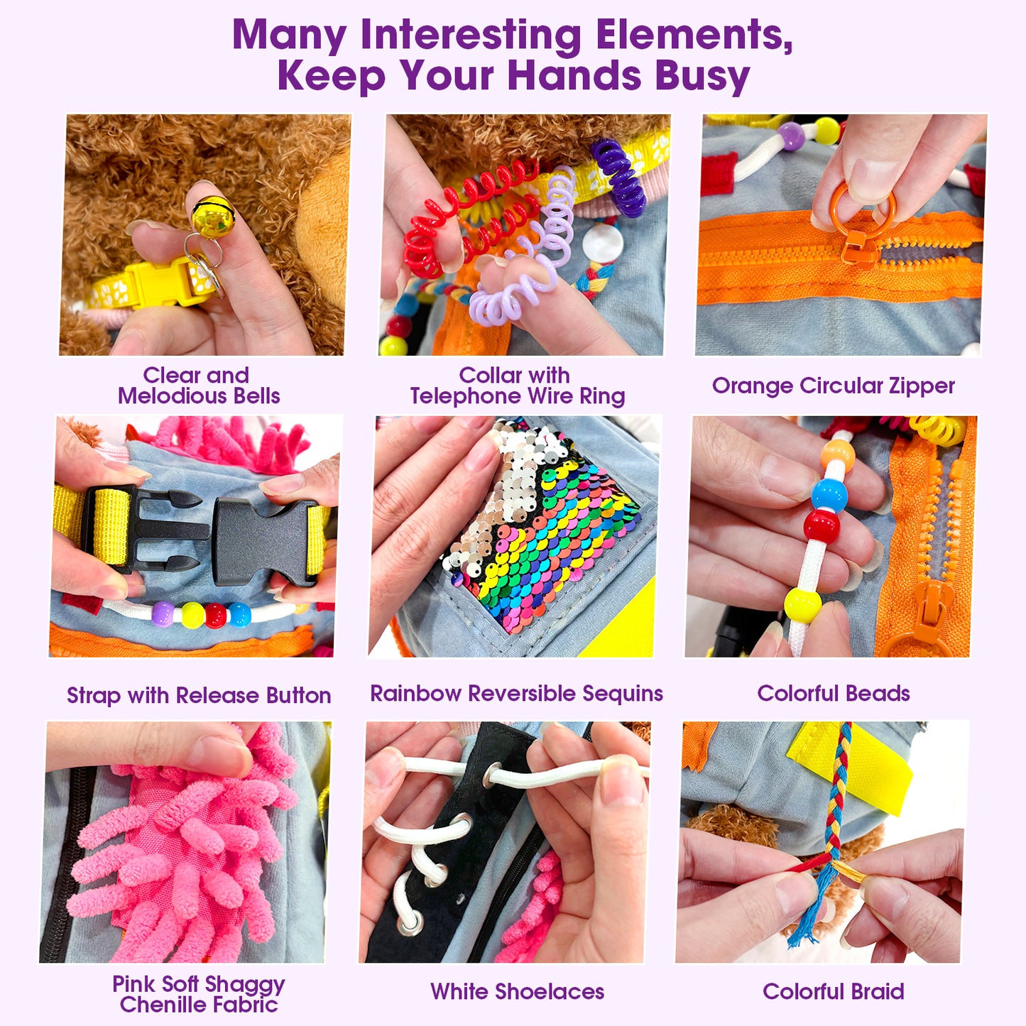 Fidget blanket for adults with dementia