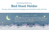 Non-slip elastic band for bed （360 Degree Holder） (Twin, Full, Queen, King, Adjustable Bed)