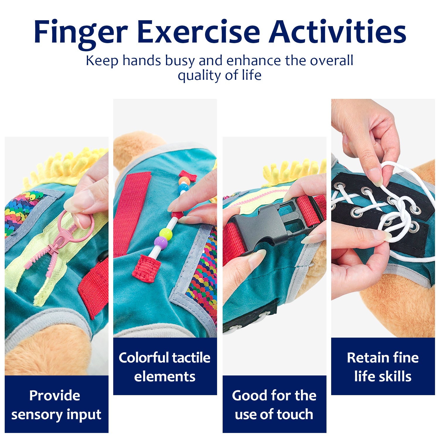 FIDGET BLANKET FOR DEMENTIA