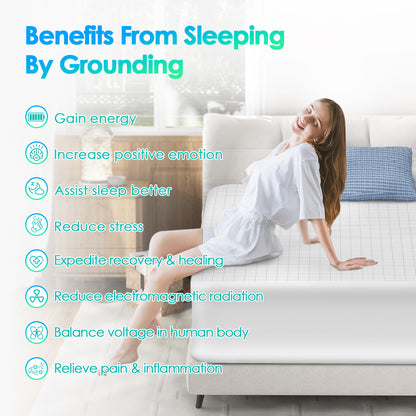 Grounding fitted sheet [Combed Cotton Edge](King/Queen)