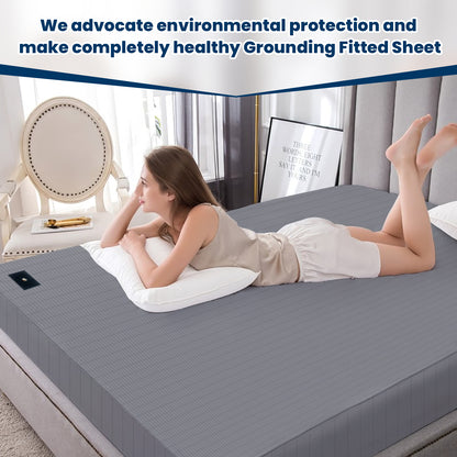 Grounding fitted sheet [Combed Cotton Edge](King/Queen)