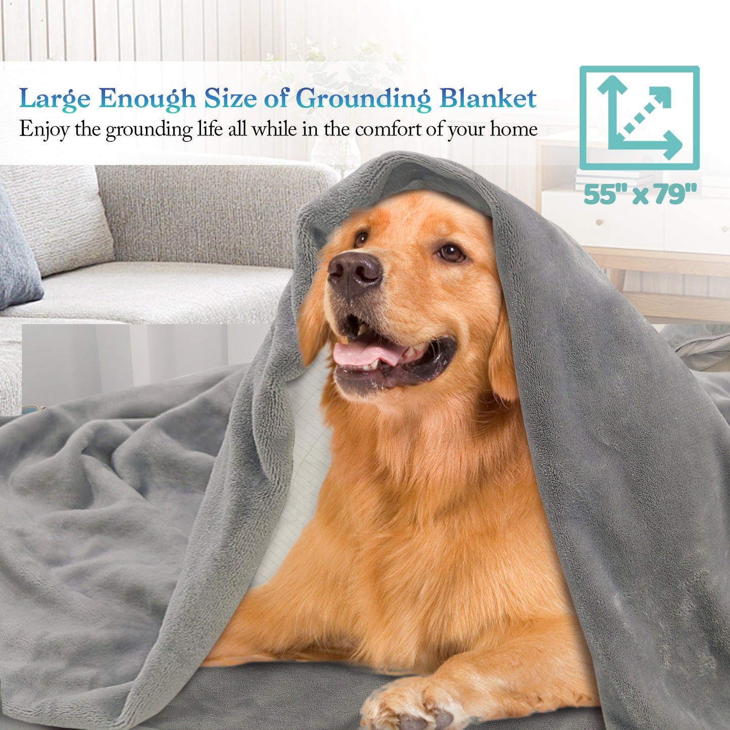 Grounding Blanket (79*55) / (Grey）