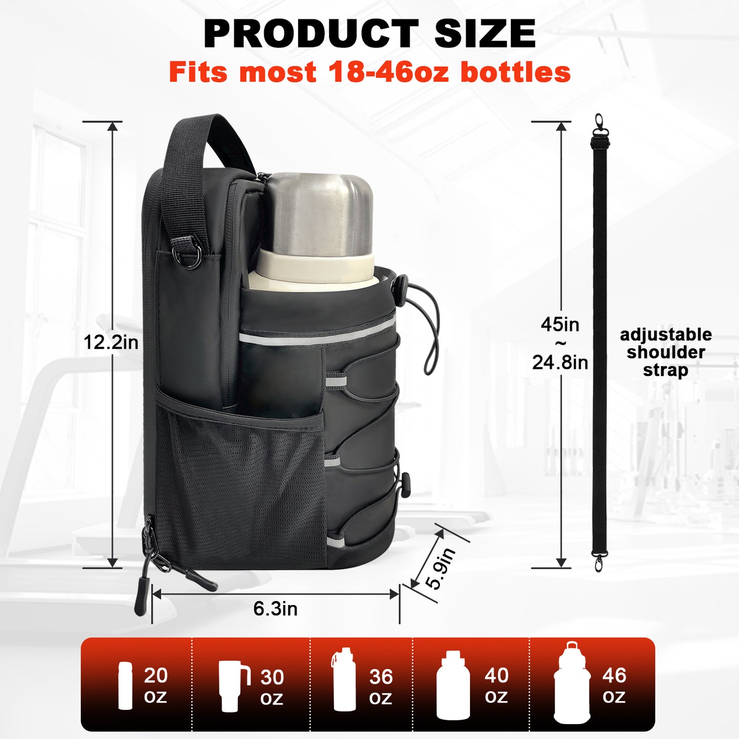 Magnetic Gym Bag for Men & Women