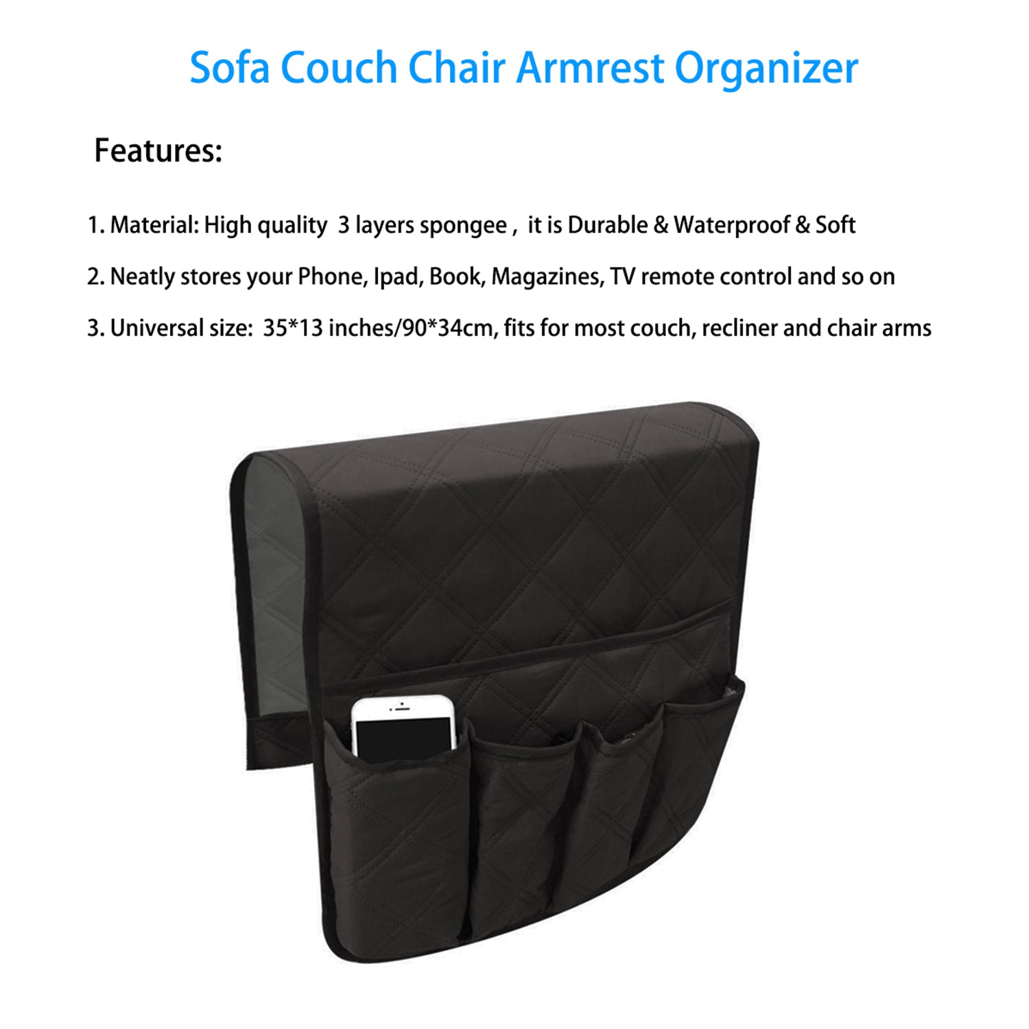 Sofa Armrest Organizer