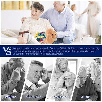 FIDGET BLANKET FOR DEMENTIA