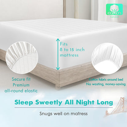 Grounding fitted sheet [Combed Cotton Edge](King/Queen)