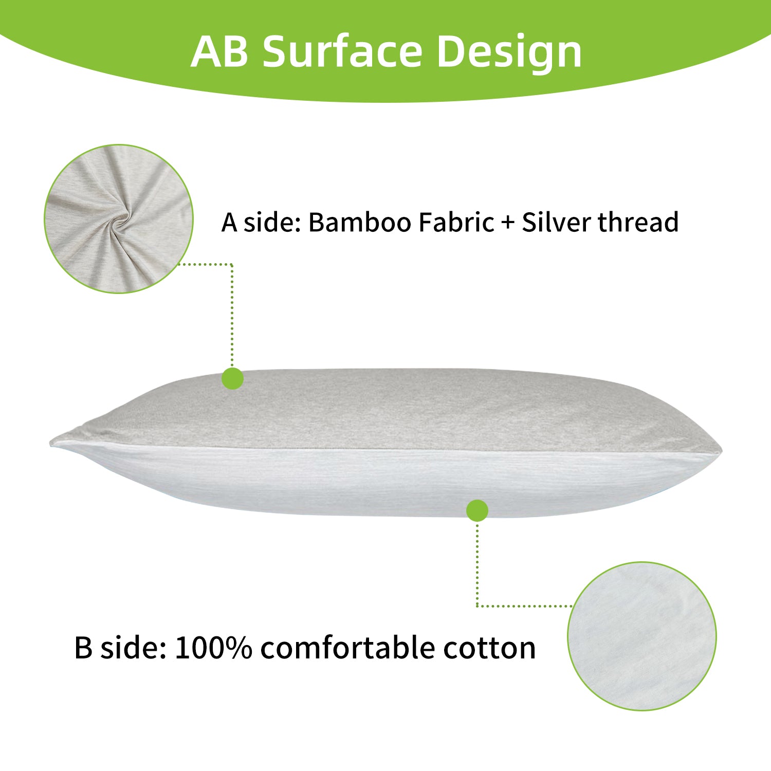 Realyou Store - Functional Pillowcases - Bamboo Pillowcase
