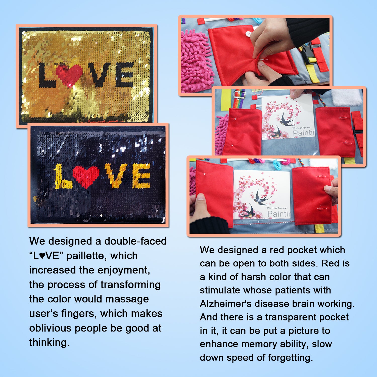 Fidget Blanket for Dementia (2 Pages Design)
