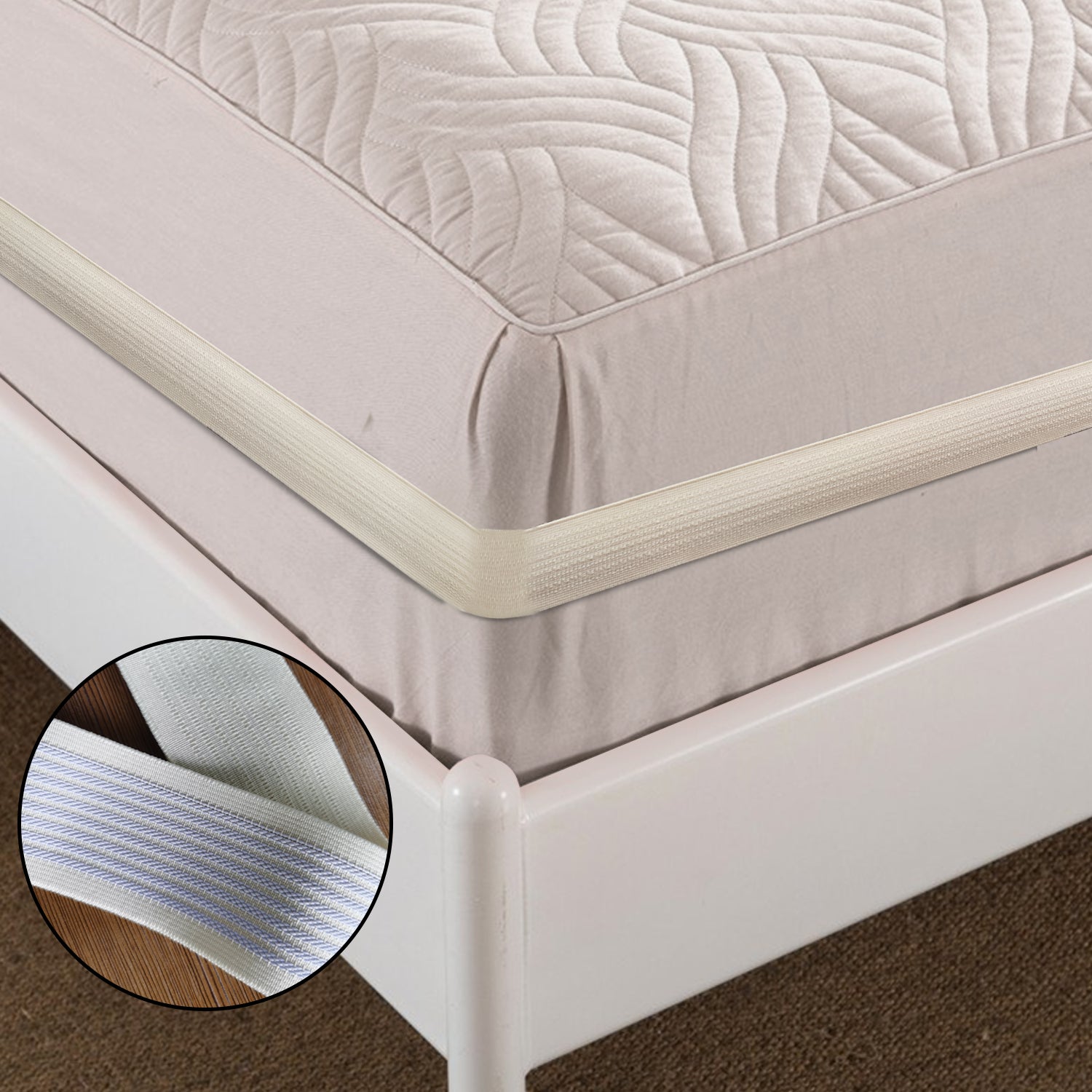 Better Bedder Bed Headband Transforms Any Flat Sheet into A Fitted Sheet -  Queen