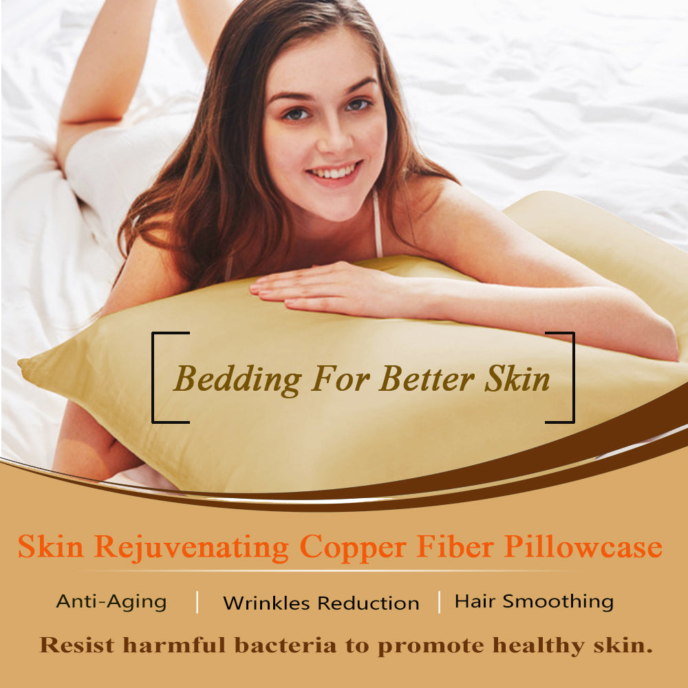 Shop Now Most Effective Anti Aging Copper Pillowcase Realyou Store