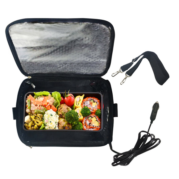 12V Car Portable Food Heating Lunch Box Electric Heater Warmer Bag