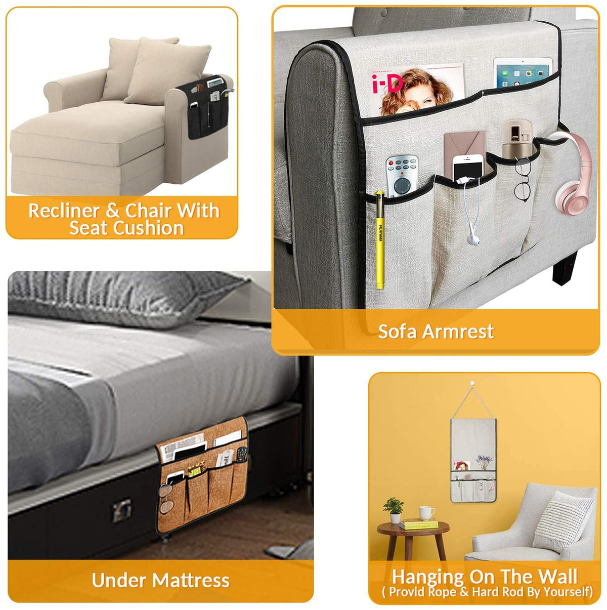 Realyou Store - Home Products - Sofa Armrest Organizer