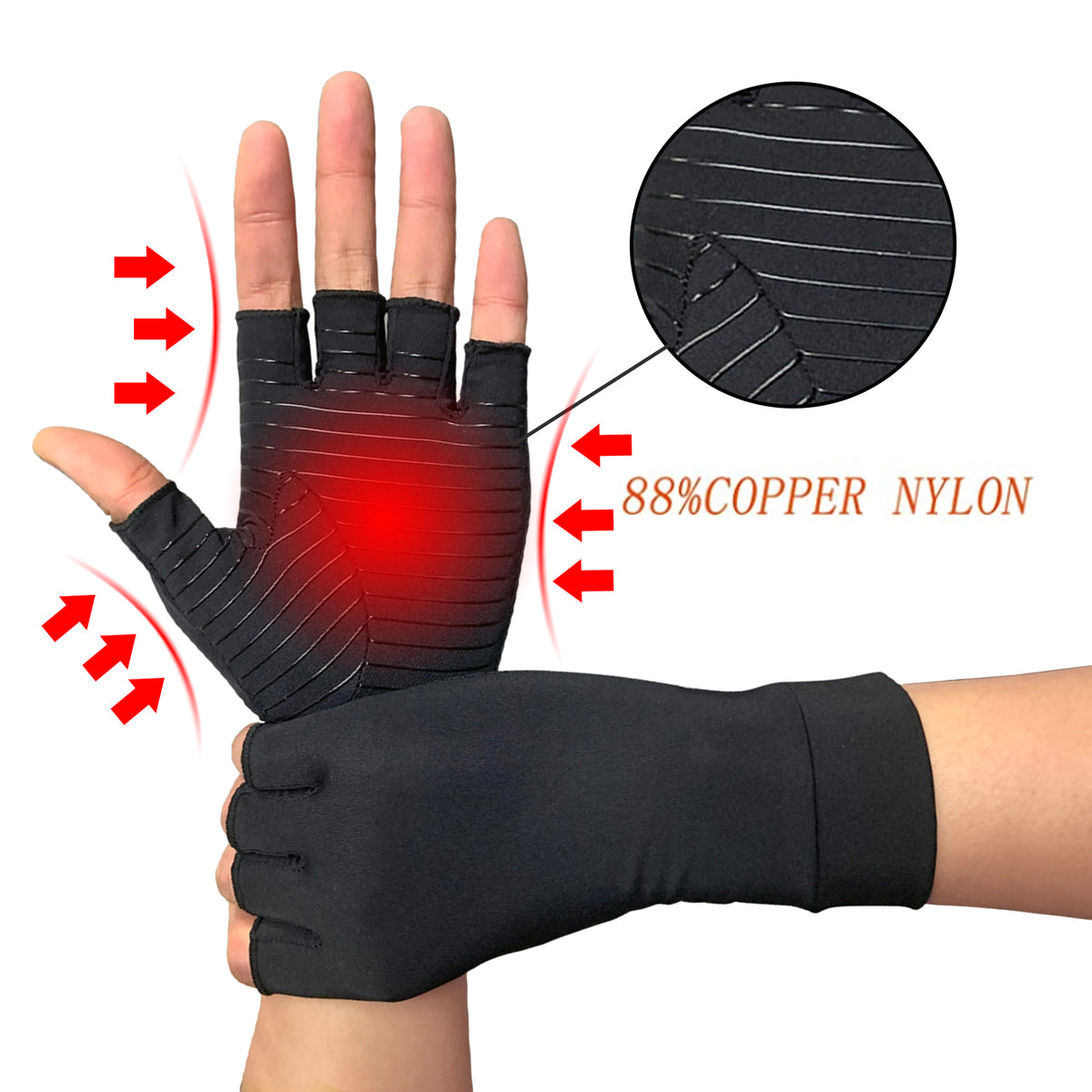 Buy Copper Fit Compression Gloves for Hands - Realyou Store