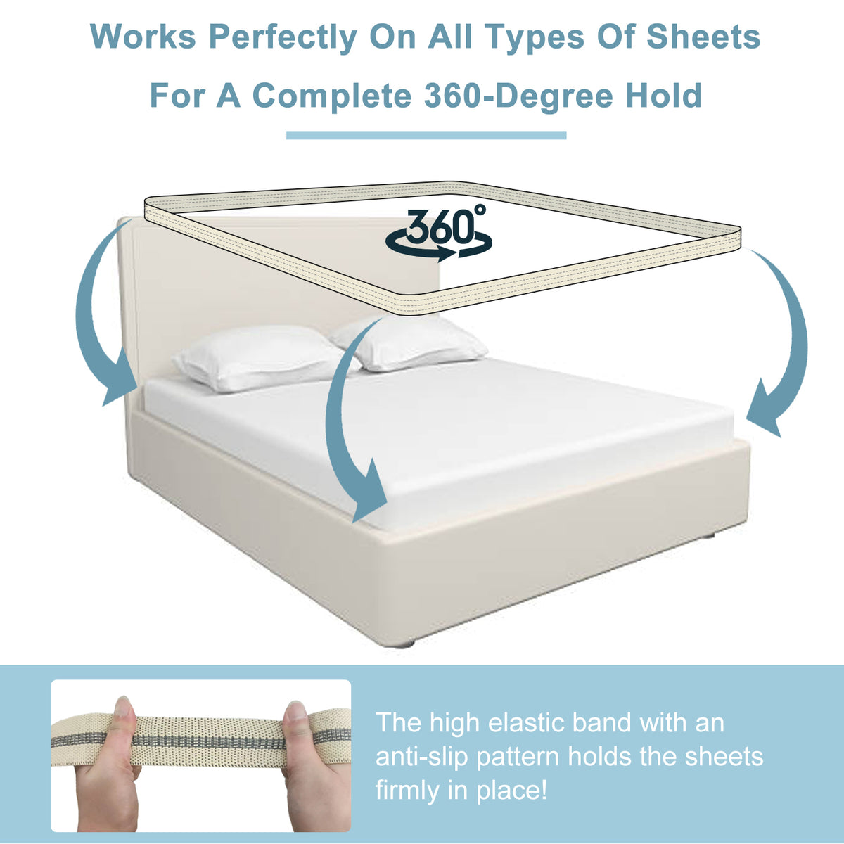 Bed Sheet Strap (King & Queen Size)