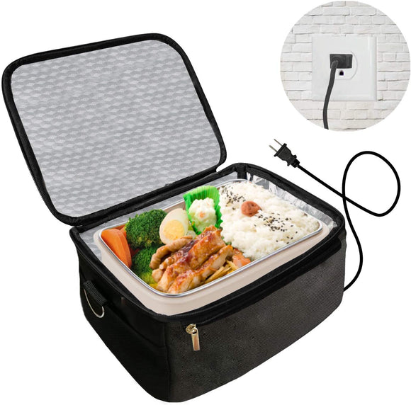 Electric Heating Cooking Lunch Box Food Container Rectangular